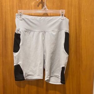 Women's Stylish Black and Gray Bike Shorts